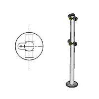 Praktika Стойка ограждения с 2-мя полупетлями Т-образная